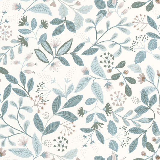 Chloe Wallpaper - Bleu Fume - Caselio - 103086006 - Premier Wallcovering