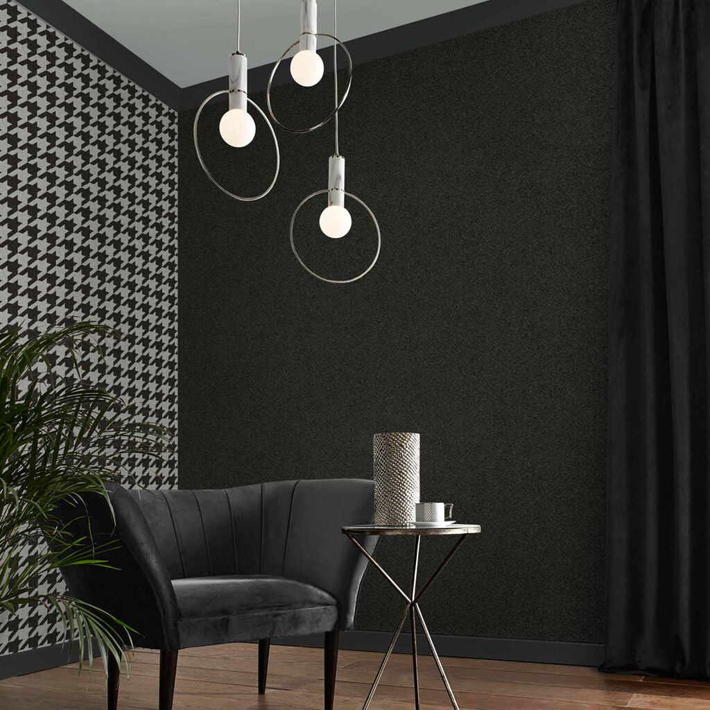 Christian Texture Wallpaper - Charcoal - Graham & Brown - 112186 - Premier Wallcovering