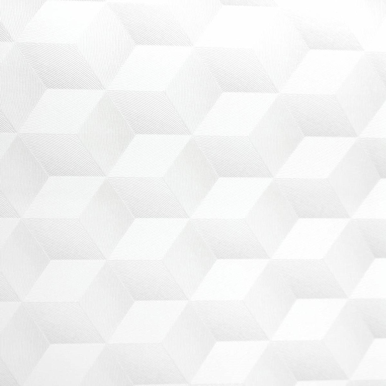 Chrome Cube 3D Perception Wallpaper - Blanc - Casadeco - 28350109 - Premier Wallcovering