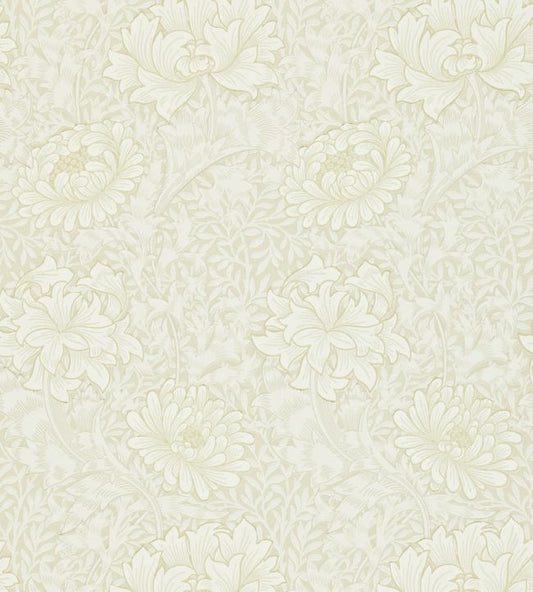 Chrysanthemum Wallpaper - Chalk - 212546 - Morris & Co - Premier Wallcovering