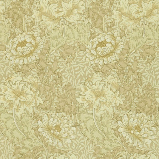 Chrysanthemum Wallpaper - Ivory/Canvas - Morris & Co - 210419 - Premier Wallcovering