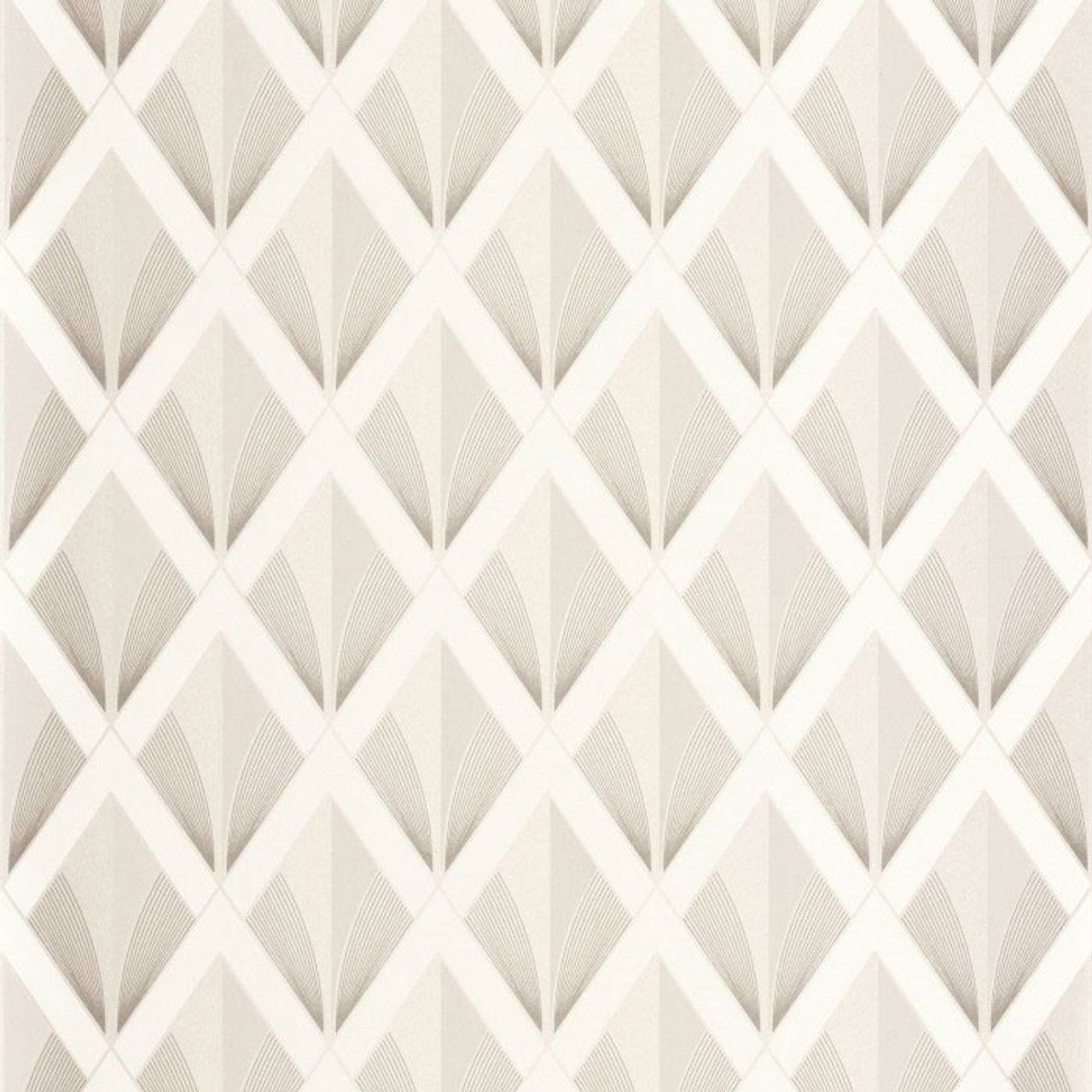 Chrysler Twenties Wallpaper - Blanc Neige - Casadeco - 88670222 - Premier Wallcovering