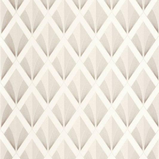 Chrysler Twenties Wallpaper - Blanc Neige - Casadeco - 88670222 - Premier Wallcovering