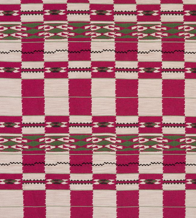 Chubby Check Fabric - Hot Pink - Christopher Farr Cloth - CF102 - 03 - Premier Wallcovering