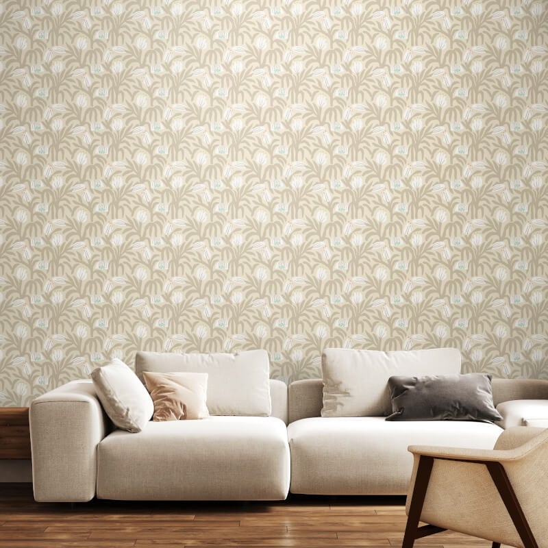 Chunky Flower Wallpaper - Hazelwood - Hoopla Walls - HWA1151W - Premier Wallcovering