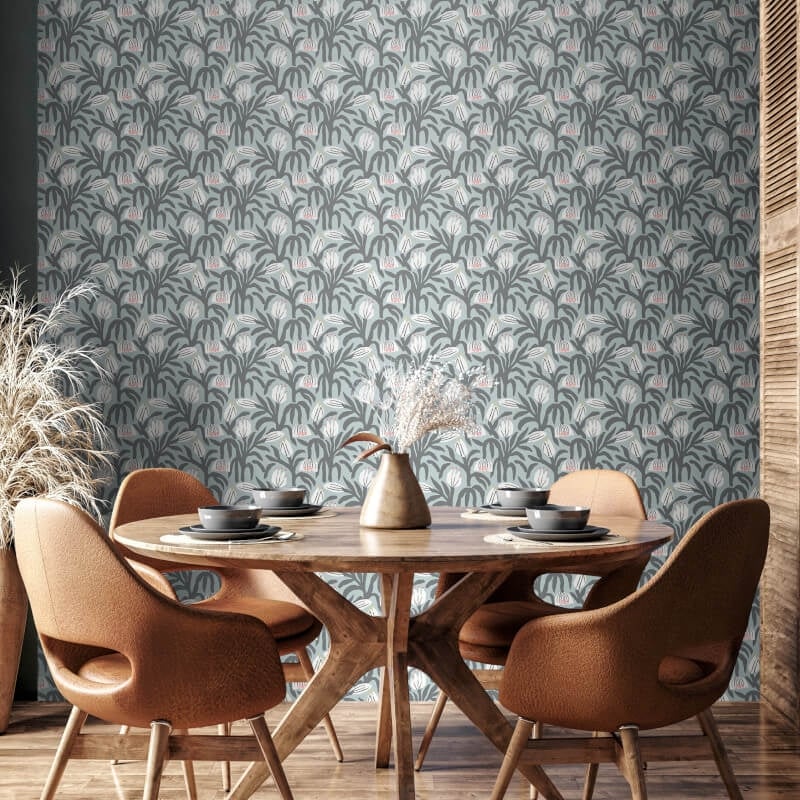 Chunky Flower Wallpaper - Summer Shower - Hoopla Walls - HWA1149W - Premier Wallcovering