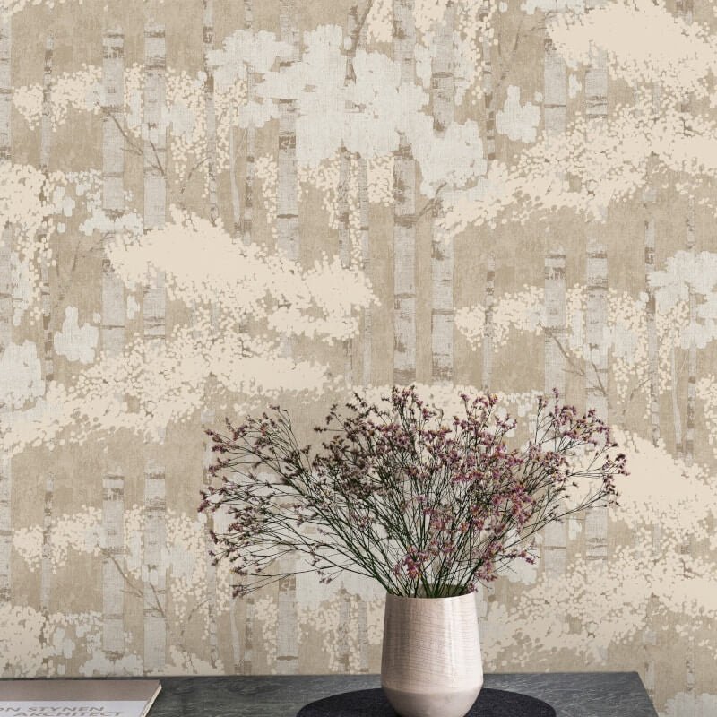 Ciara Efferia Abstract Wallpaper - Natural - Grandeco - A62702 - Premier Wallcovering