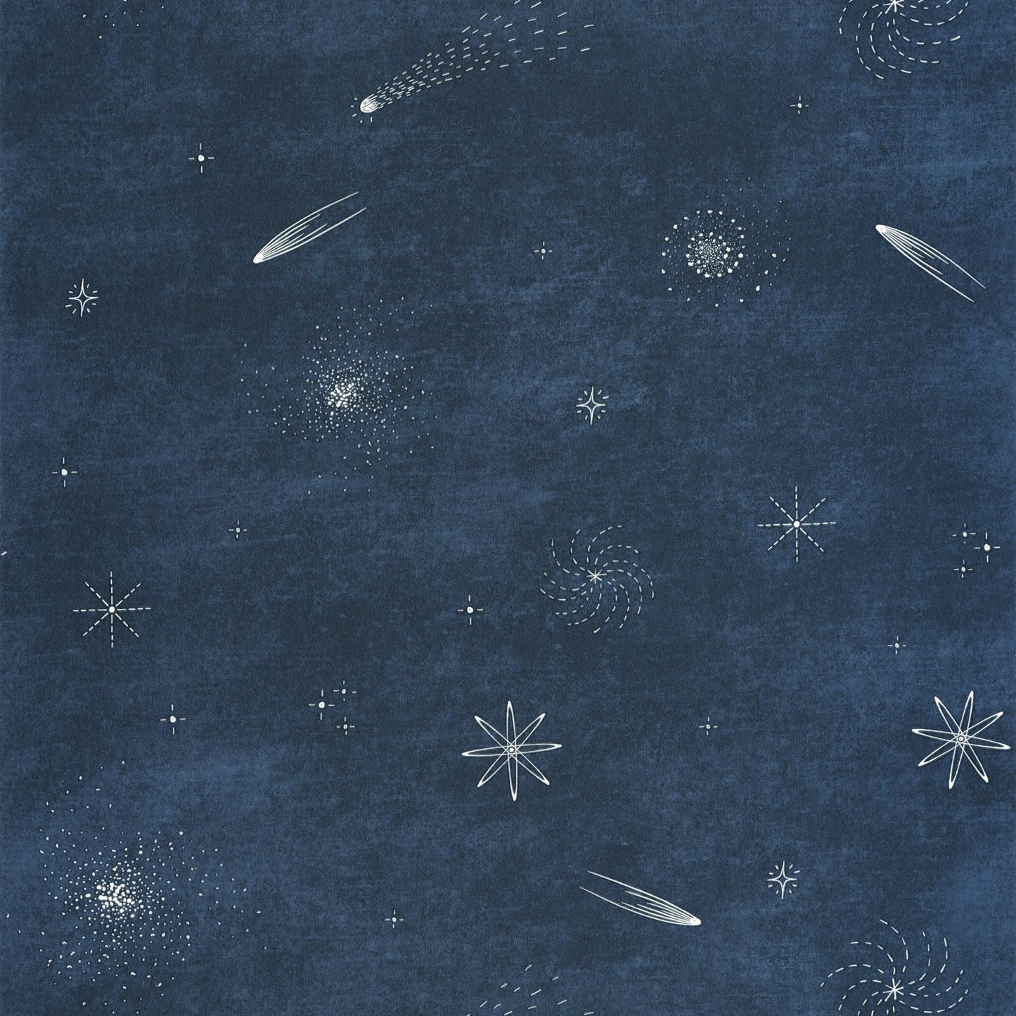 Ciel Etoile Wallpaper - Bleu Nuit  - Caselio - 105696069 - Premier Wallcovering