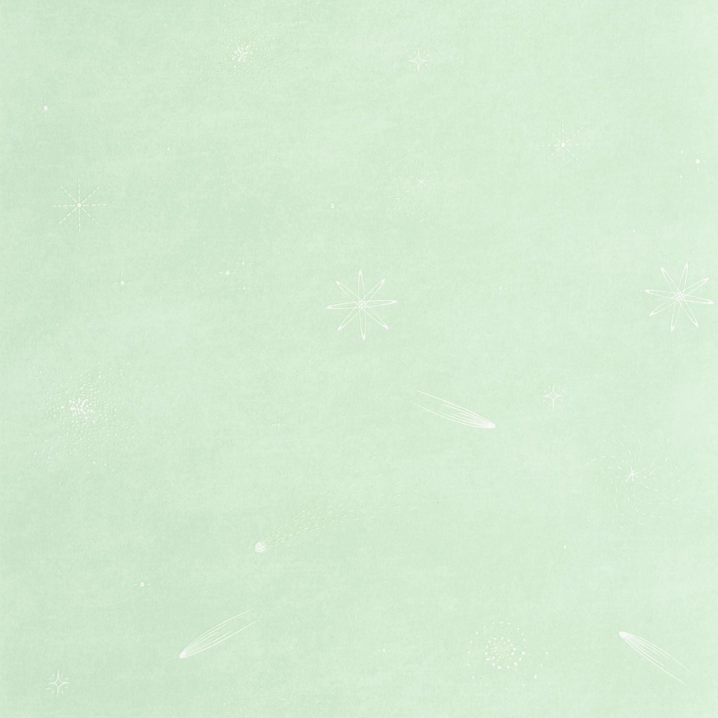 Ciel Etoile Wallpaper - Vert D'eau - Caselio - 105697001 - Premier Wallcovering