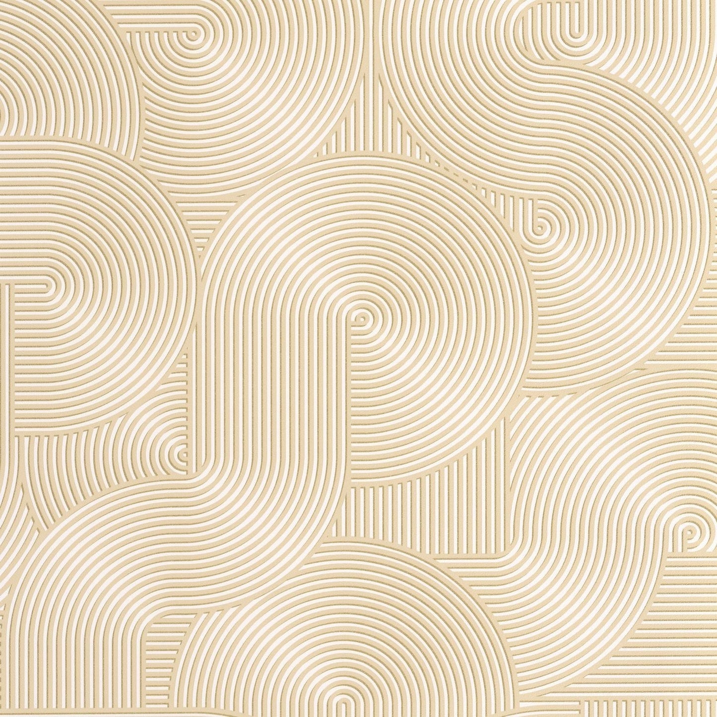 Circle Wallpaper - Beige - Caselio - 105511187 - Premier Wallcovering