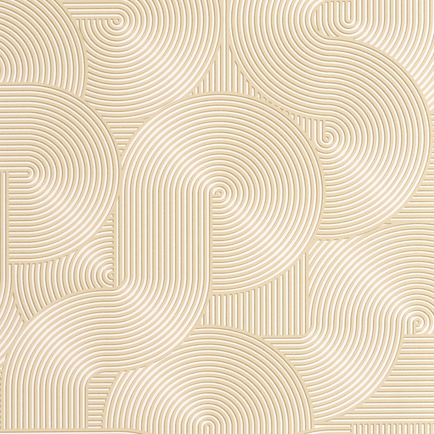 Circle Wallpaper - Beige - Caselio - 105511187 - Premier Wallcovering