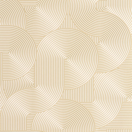 Circle Wallpaper - Beige - Caselio - 105511187 - Premier Wallcovering