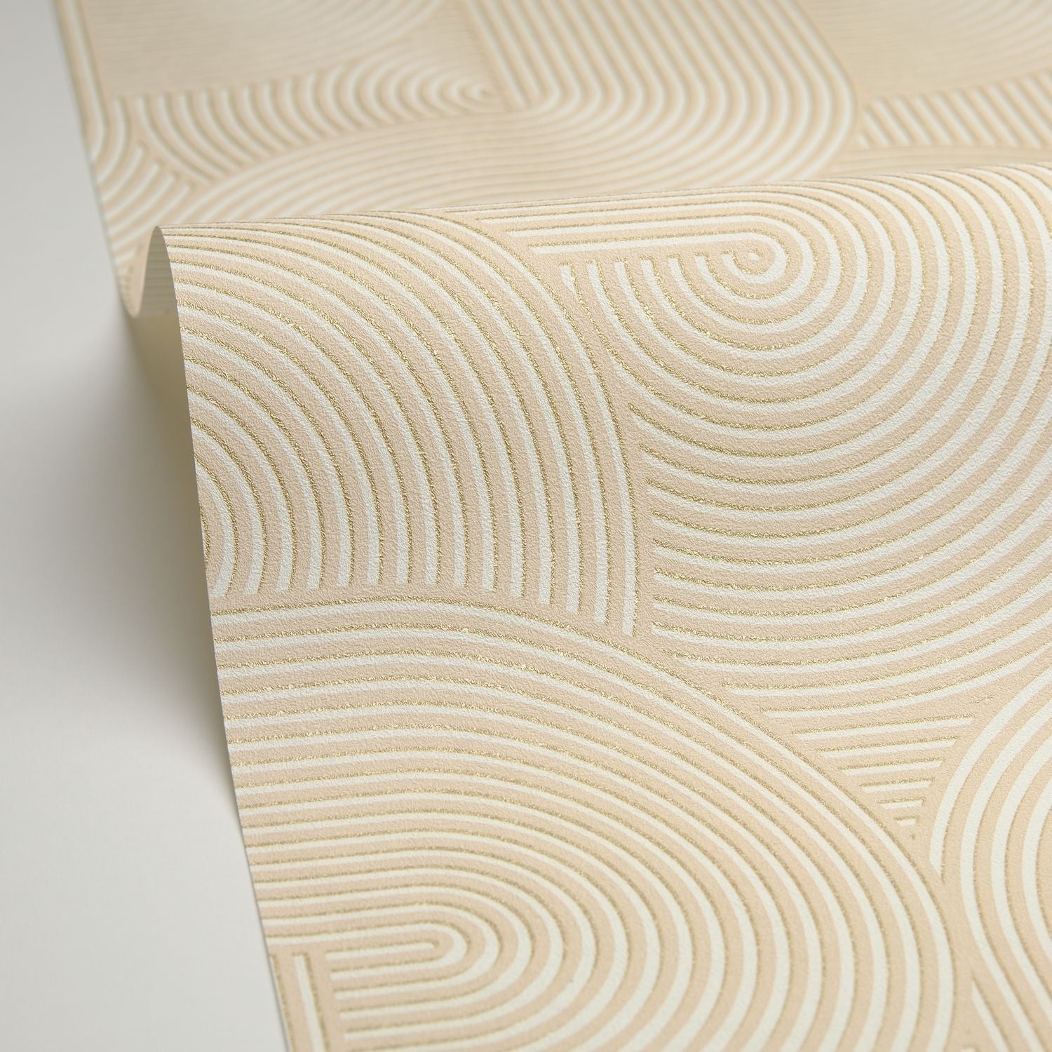 Circle Wallpaper - Beige - Caselio - 105511187 - Premier Wallcovering