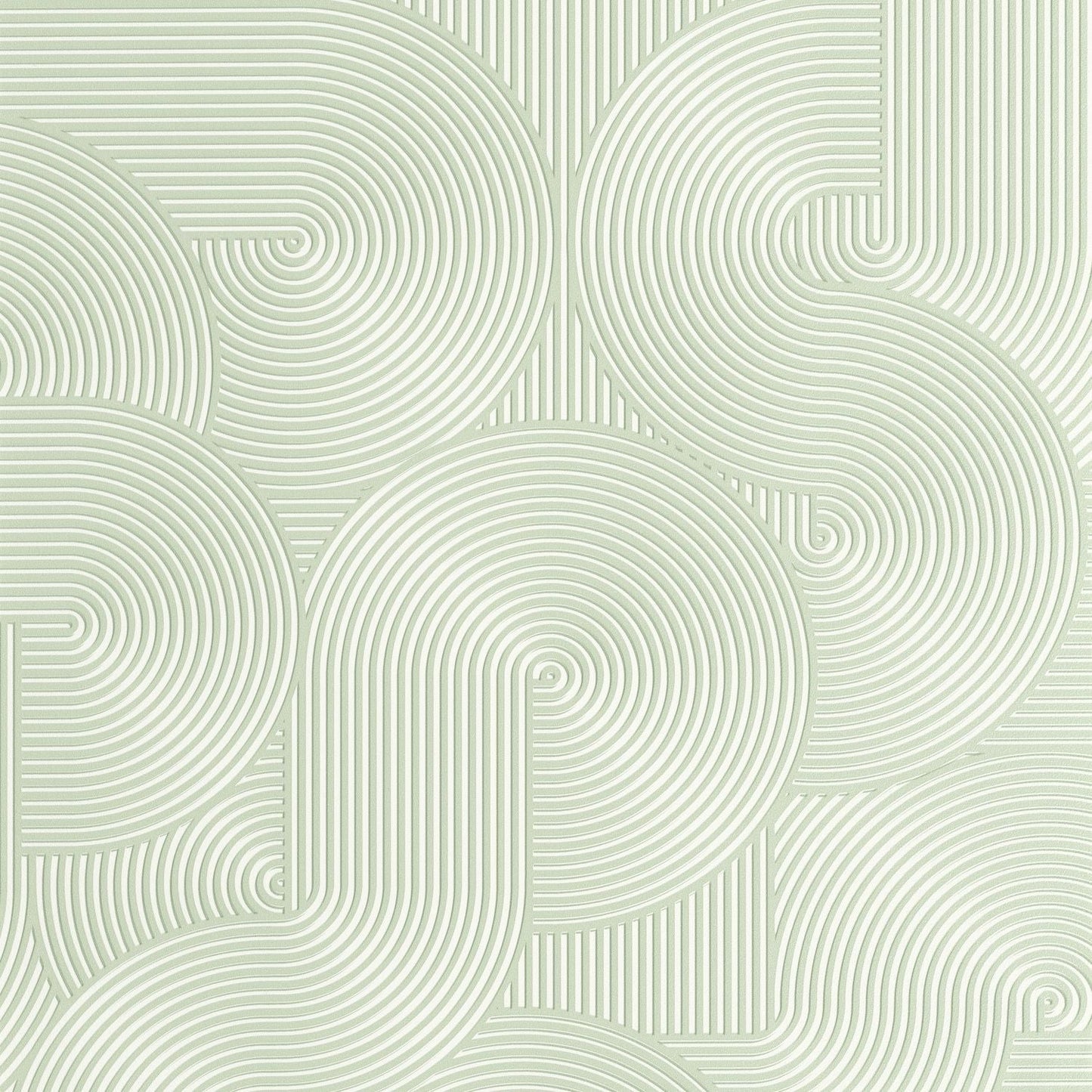 Circle Wallpaper - Vert D'eau - Caselio - 105517076 - Premier Wallcovering