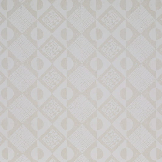 Circles & Squares Wallpaper - Off White - Blithfield - 681-01 - Premier Wallcovering