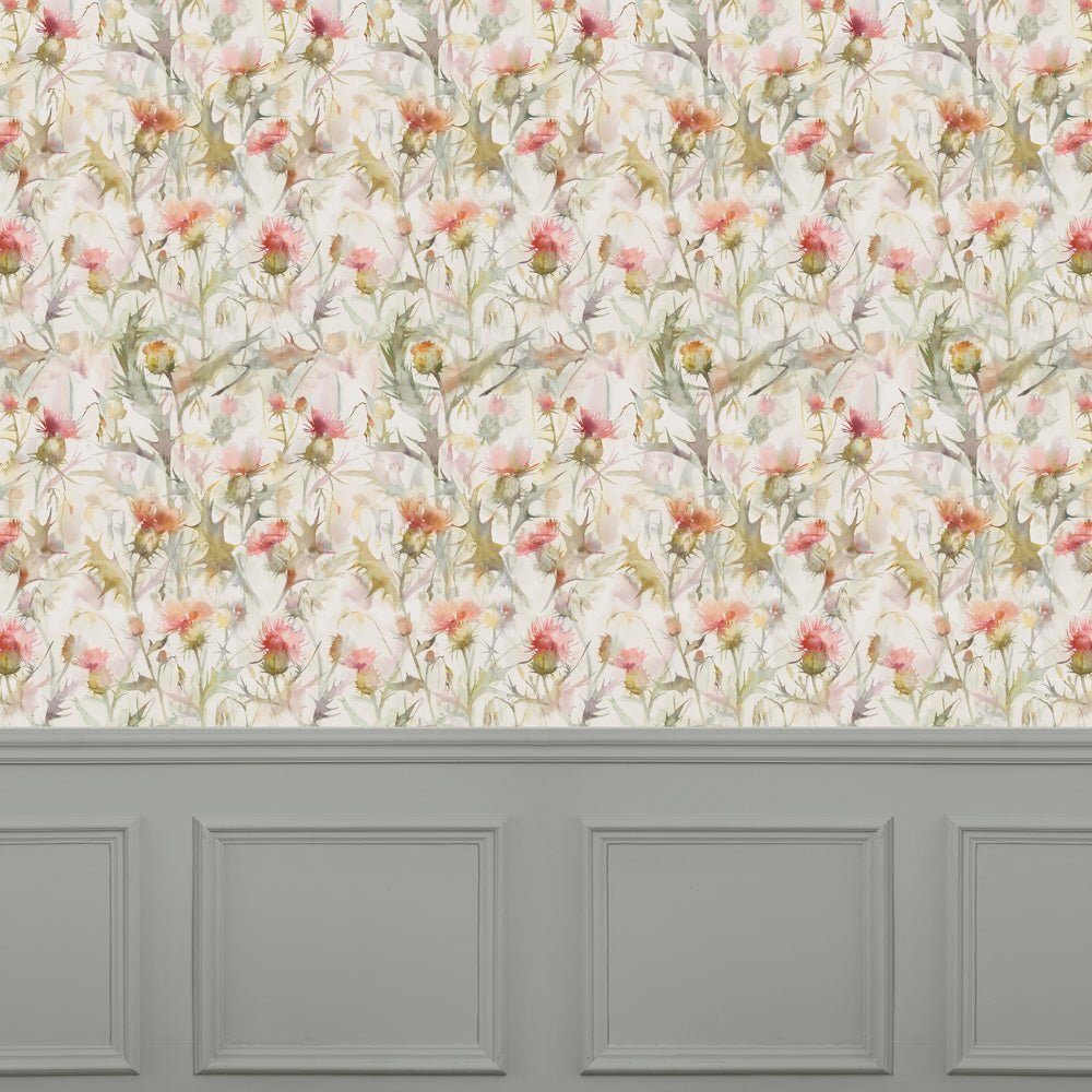 Cirsium Wallpaper - Russet - Voyage Maison - CIRSIUN/WPO/RUS - Premier Wallcovering