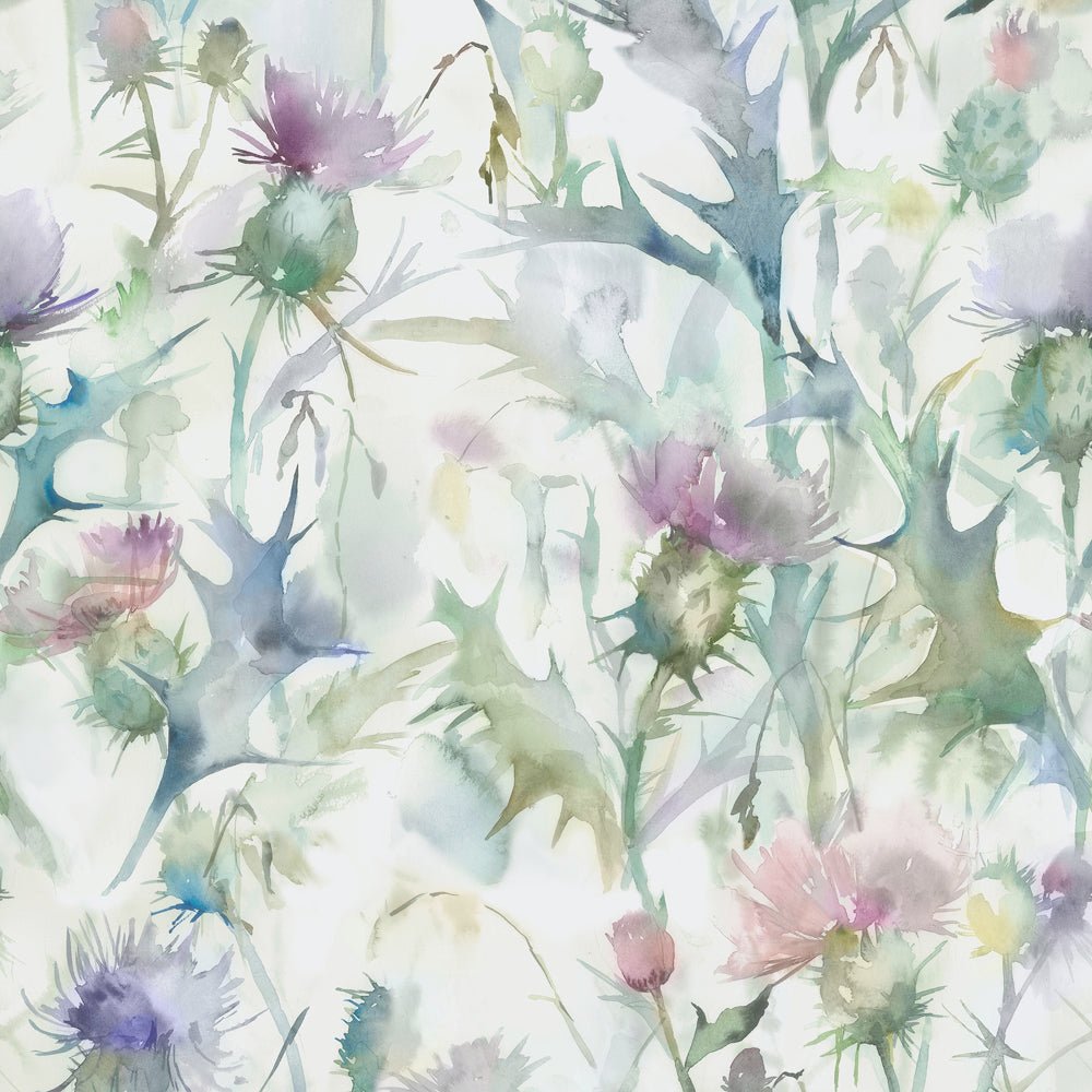 Cirsium Wallpaper - Damson - Voyage Maison - CIRSIUN/WPO/DAM - Premier Wallcovering