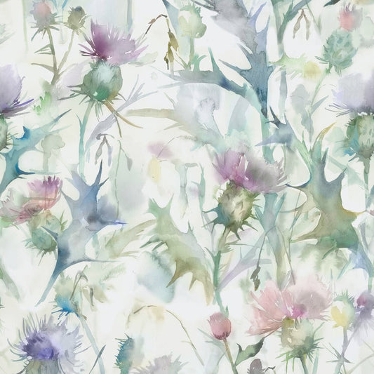 Cirsium Wallpaper - Damson - Voyage Maison - CIRSIUN/WPO/DAM - Premier Wallcovering