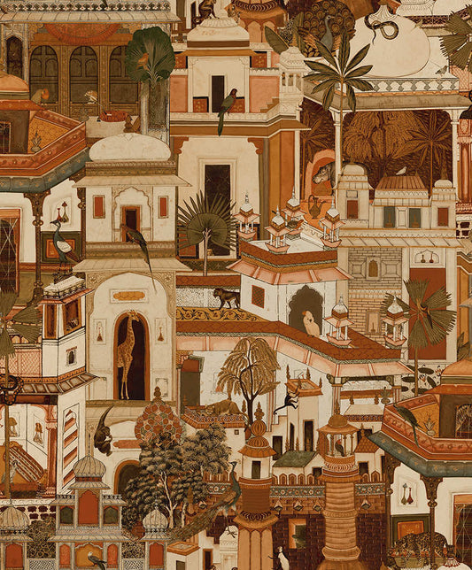 Civita Wallpaper - Orange - Holden Décor - 91550 - Premier Wallcovering