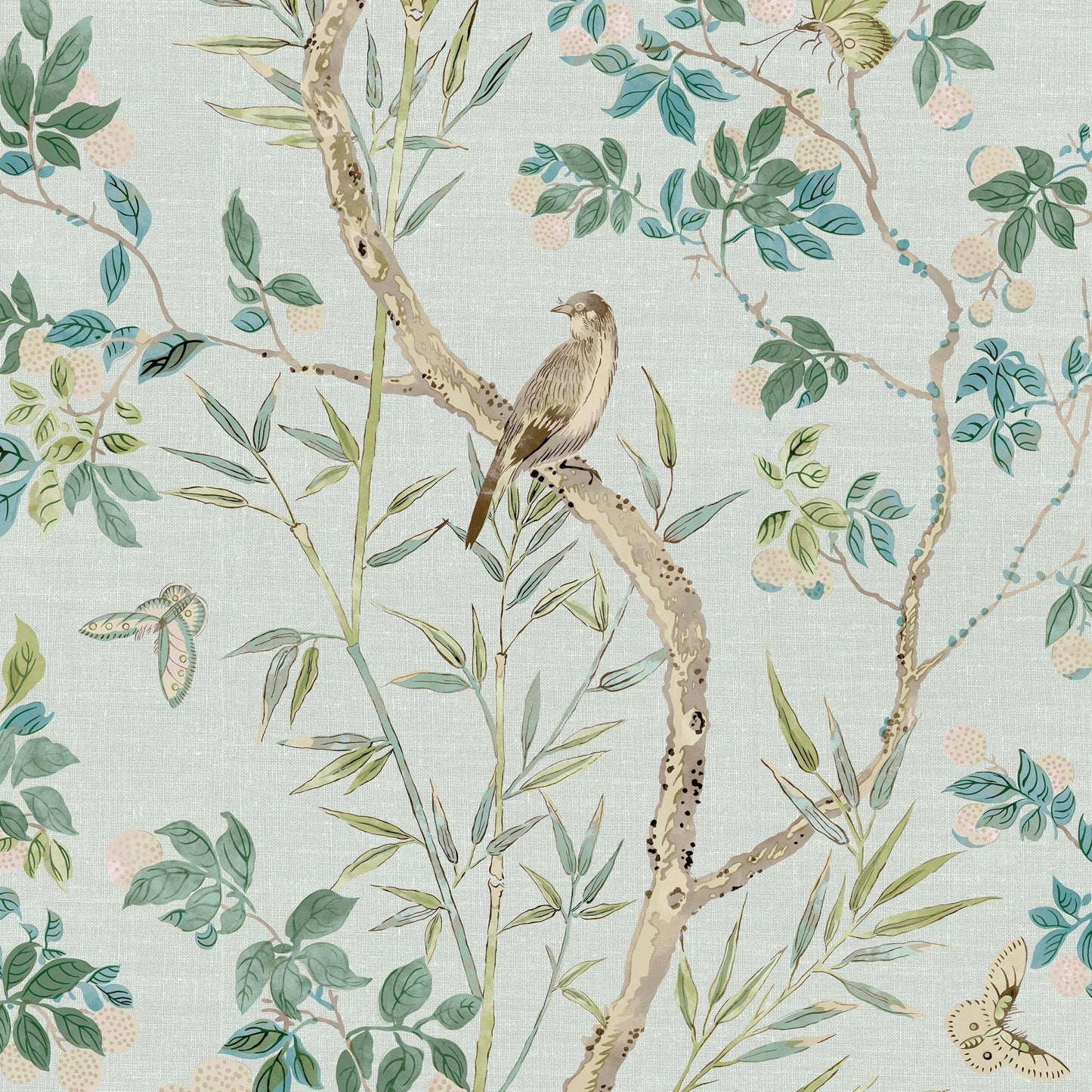 Claire Wallpaper - Spa Blue - Thibaut - T42010 - Premier Wallcovering