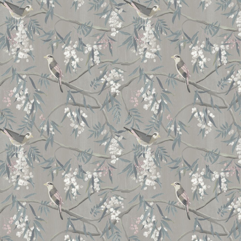 Clarendon Wallpaper - Silver Ash - Timothy Wilman - TW2518 - Premier Wallcovering