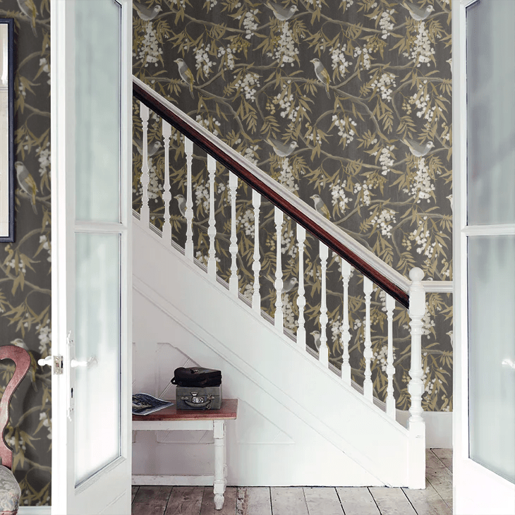 Clarendon Wallpaper - Antique Honey - Timothy Wilman - TW2515 - Premier Wallcovering