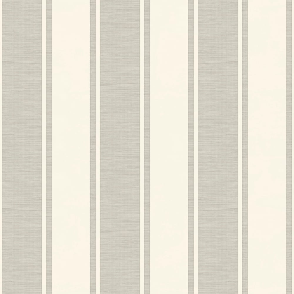 Classic Italian Elegant Stripe Wallpaper - Silver/Ivory - Galerie - 23671 - Premier Wallcovering