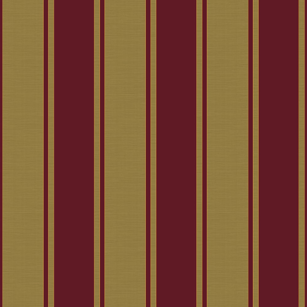 Classic Italian Elegant Stripe Wallpaper - Red/Gold - Galerie - 23678 - Premier Wallcovering
