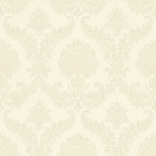 Classic Italian Traditional Damask Wallpaper - Off-White - Galerie - 25720 - Premier Wallcovering