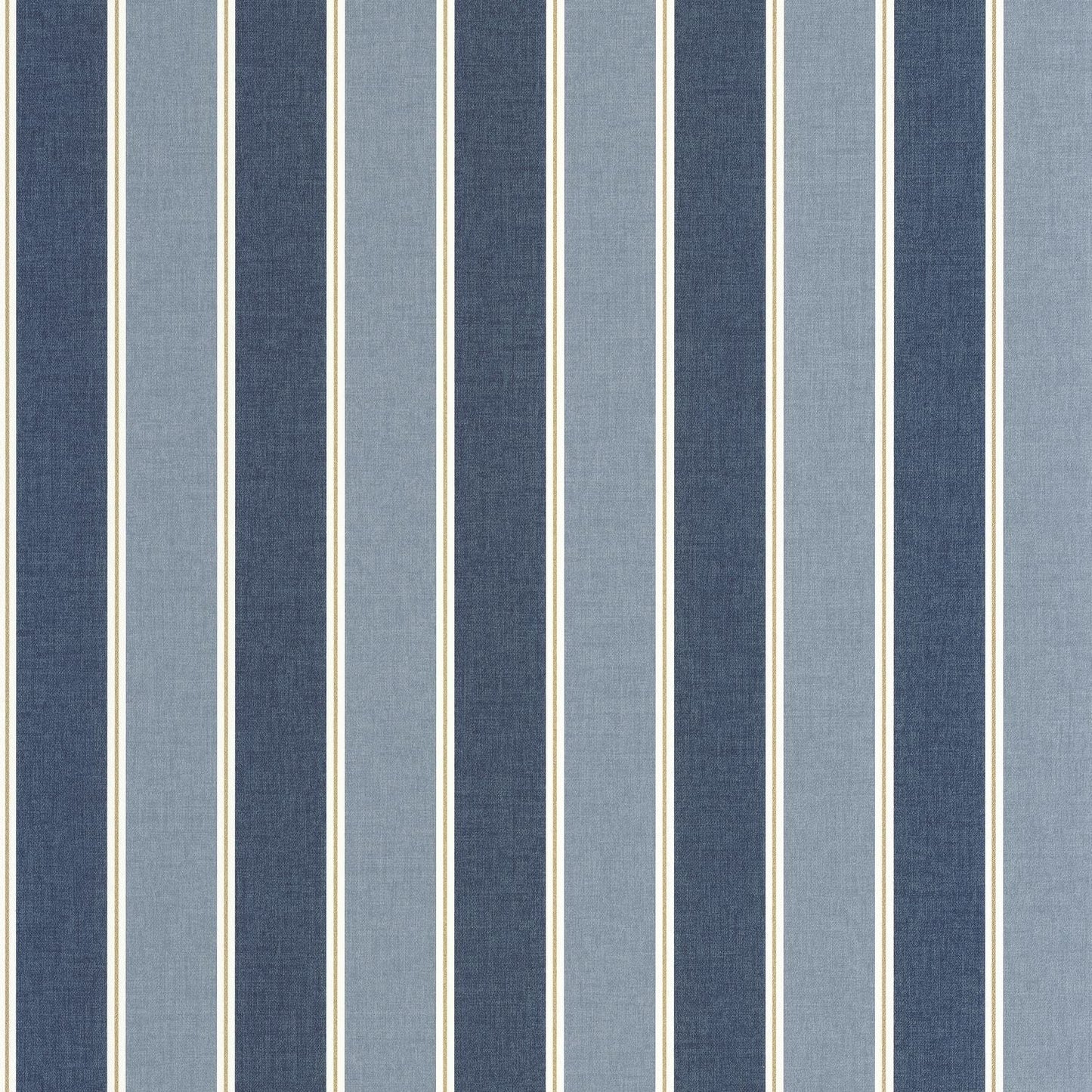 Classic Lines Wallpaper - Bleu denim - Caselio - 106736112 - Premier Wallcovering