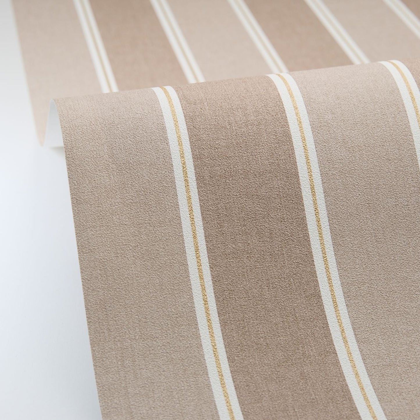 Classic Lines Wallpaper - Taupe - Caselio - 106731120 - Premier Wallcovering