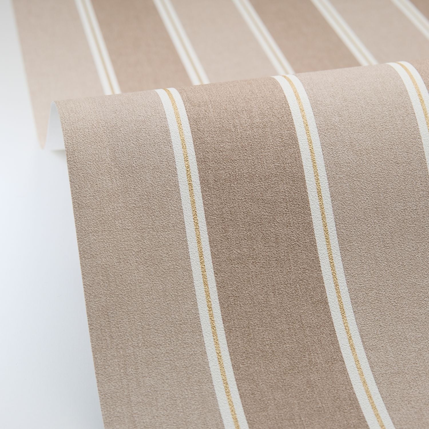Classic Lines Wallpaper - Taupe - Caselio - 106731120 - Premier Wallcovering