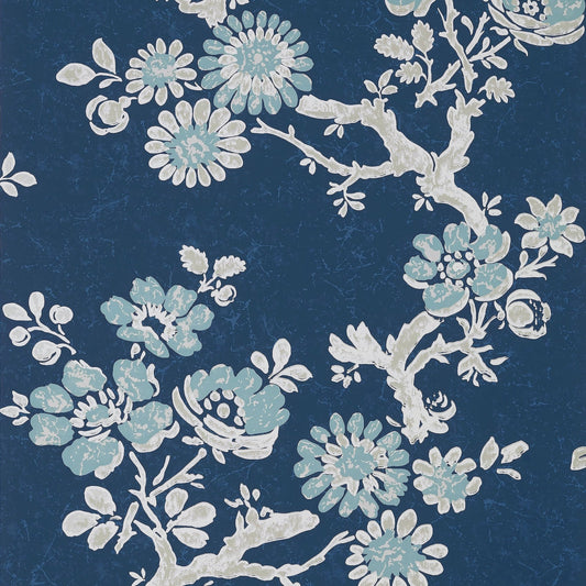 Claudette Wallpaper - Navy - Thibaut - T10813 - Premier Wallcovering