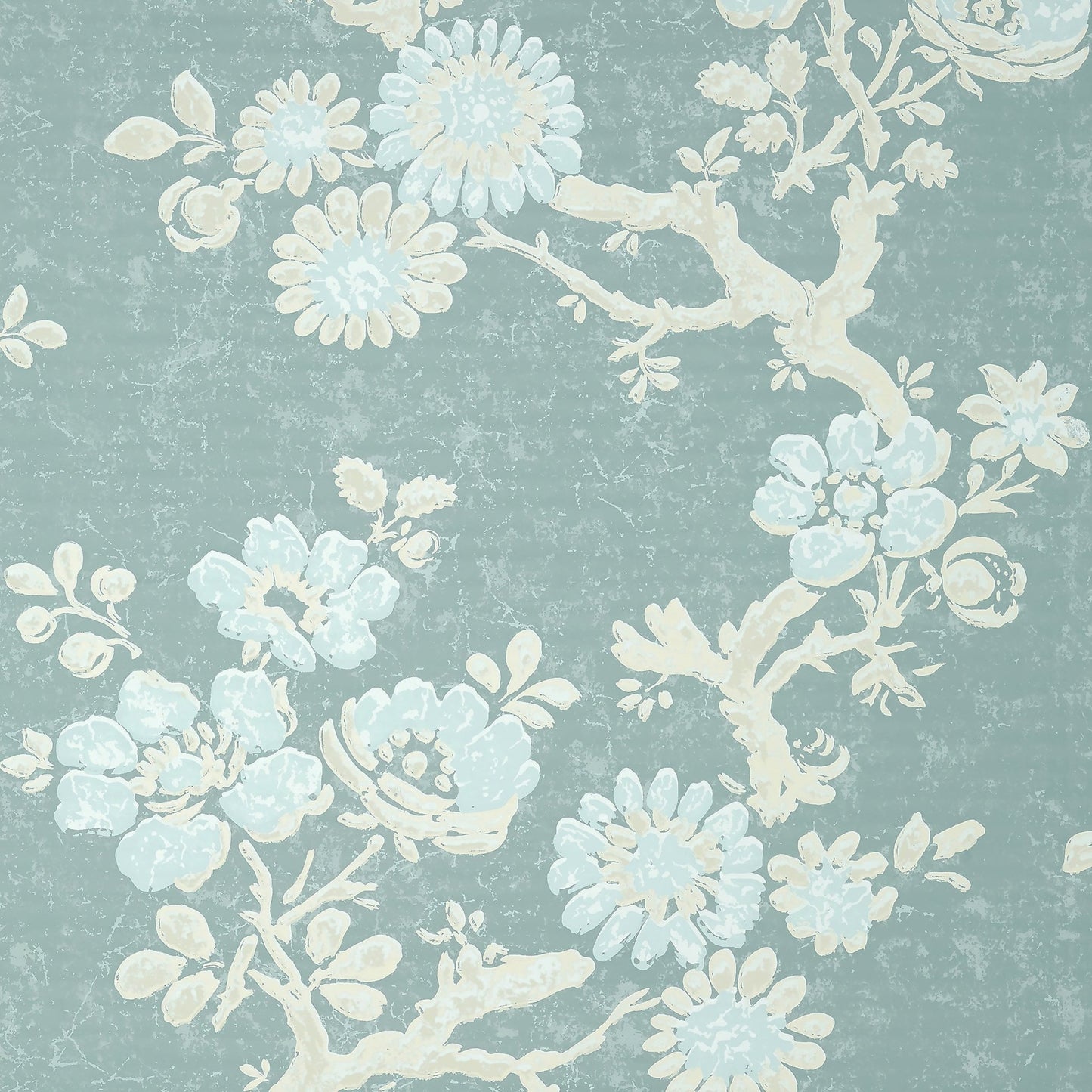 Claudette Wallpaper - Robin's Egg - Thibaut - T10815 - Premier Wallcovering
