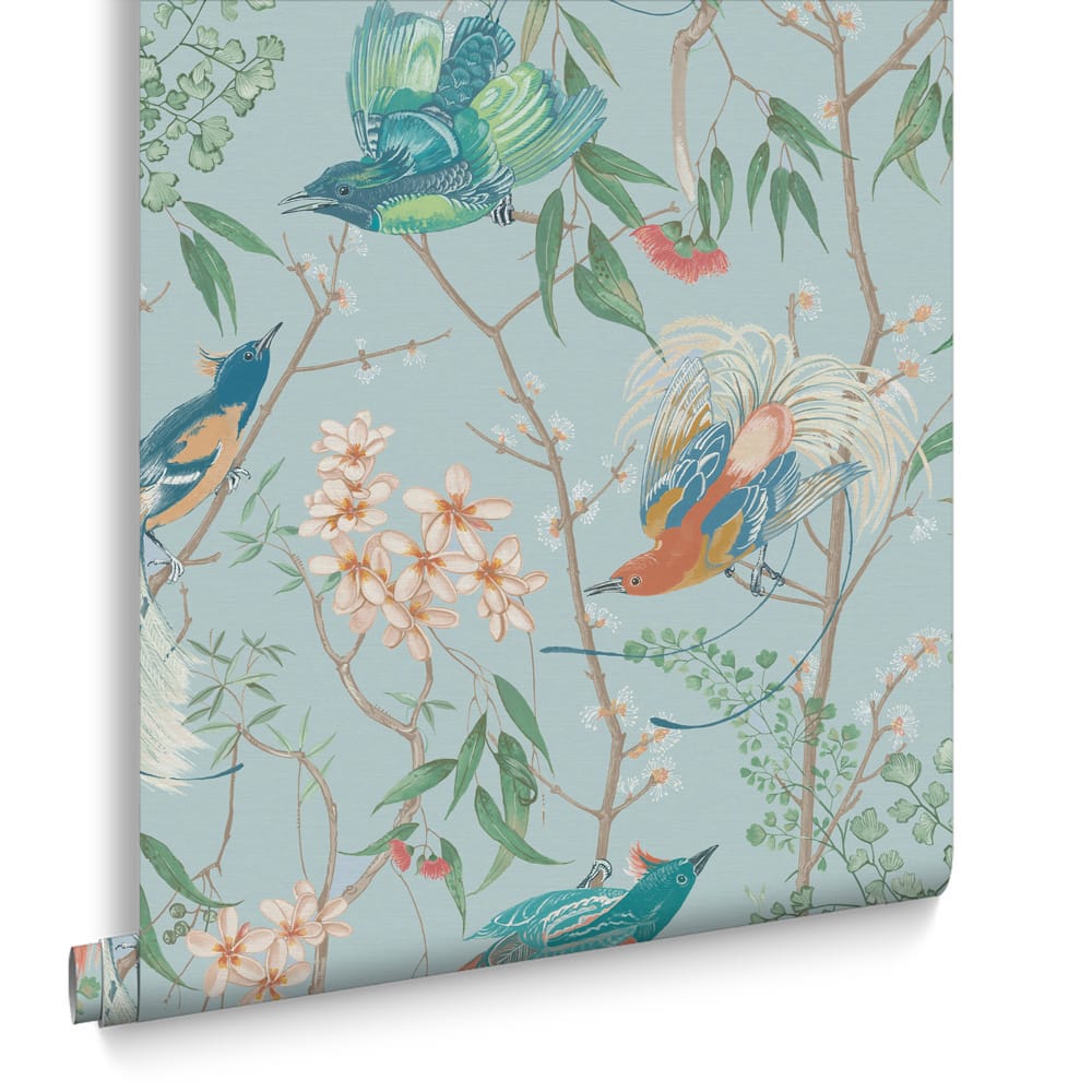 Clavering Birds Noon Wallpaper - Sky - Graham & Brown - 121449 - Premier Wallcovering
