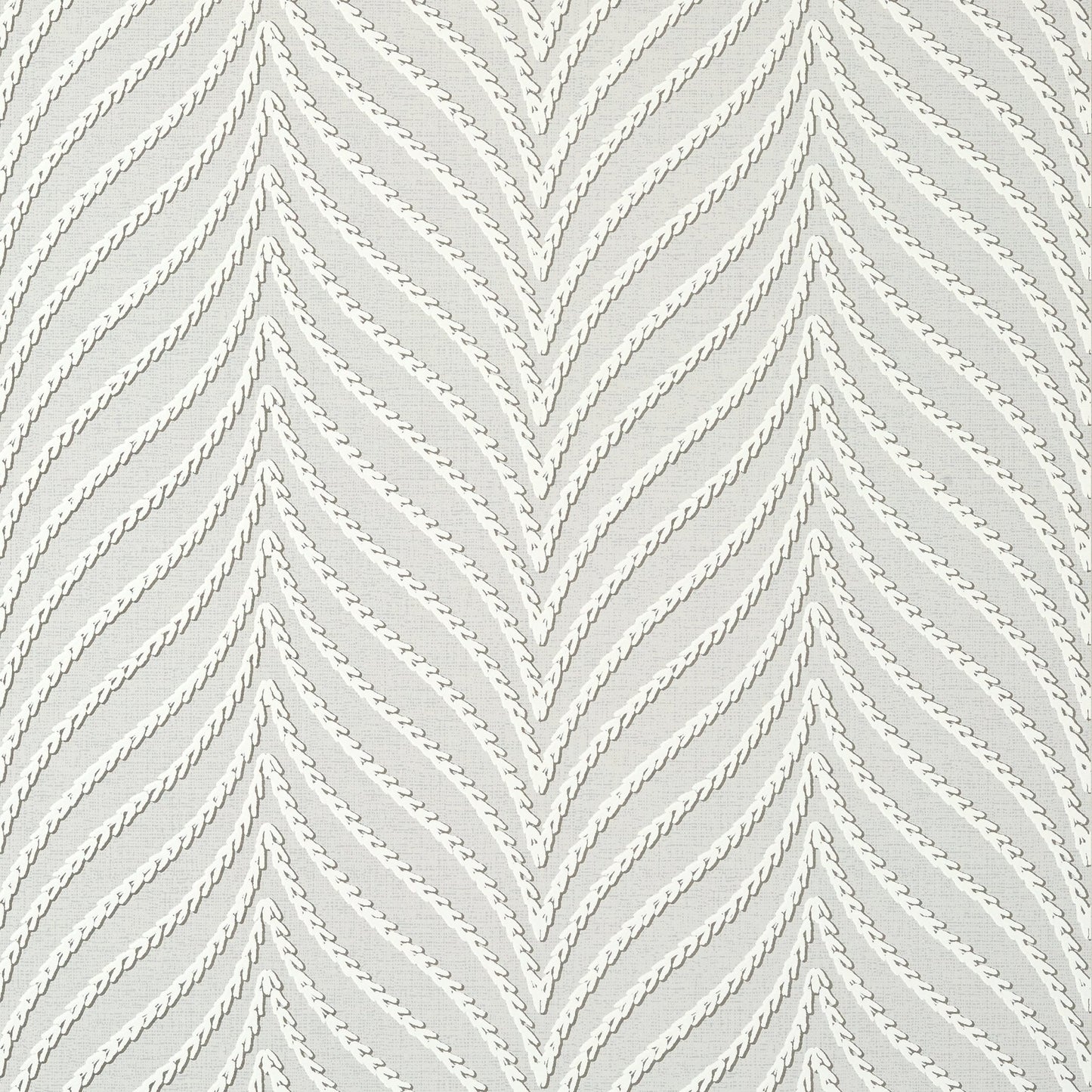 Clayton Herringbone Wallpaper - Light Grey - Thibaut - T75500 - Premier Wallcovering