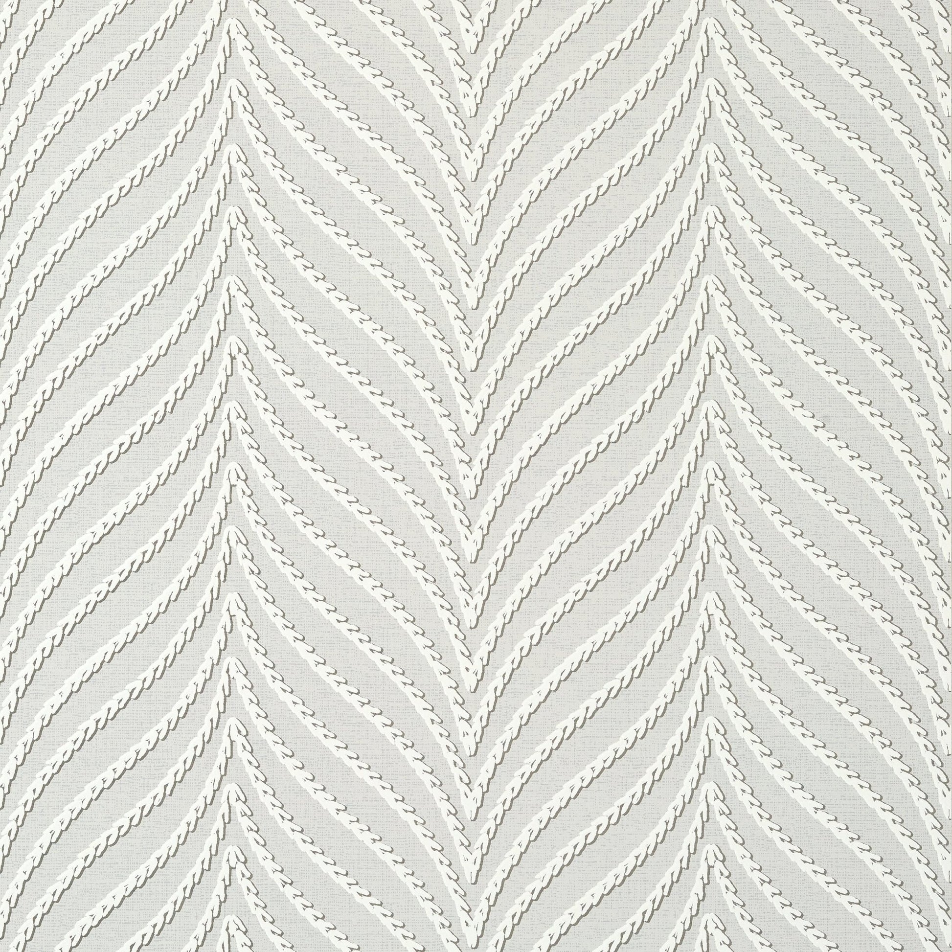Clayton Herringbone Wallpaper - Light Grey - Thibaut - T75500 - Premier Wallcovering