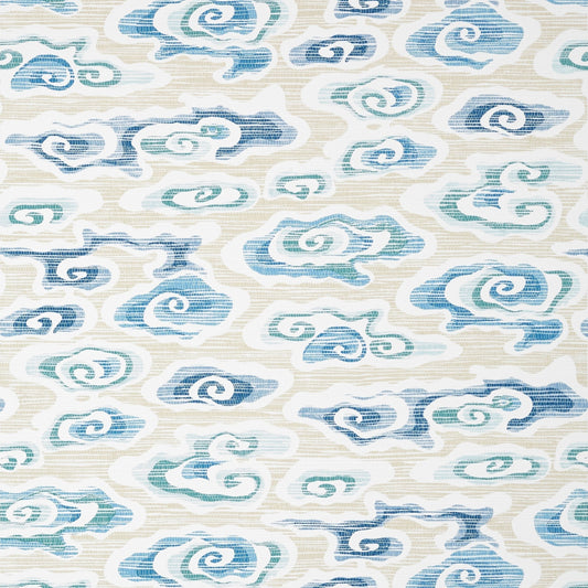 Clear Clouds Wallpaper - Beige & Blue - Thibaut - T13318 - Premier Wallcovering