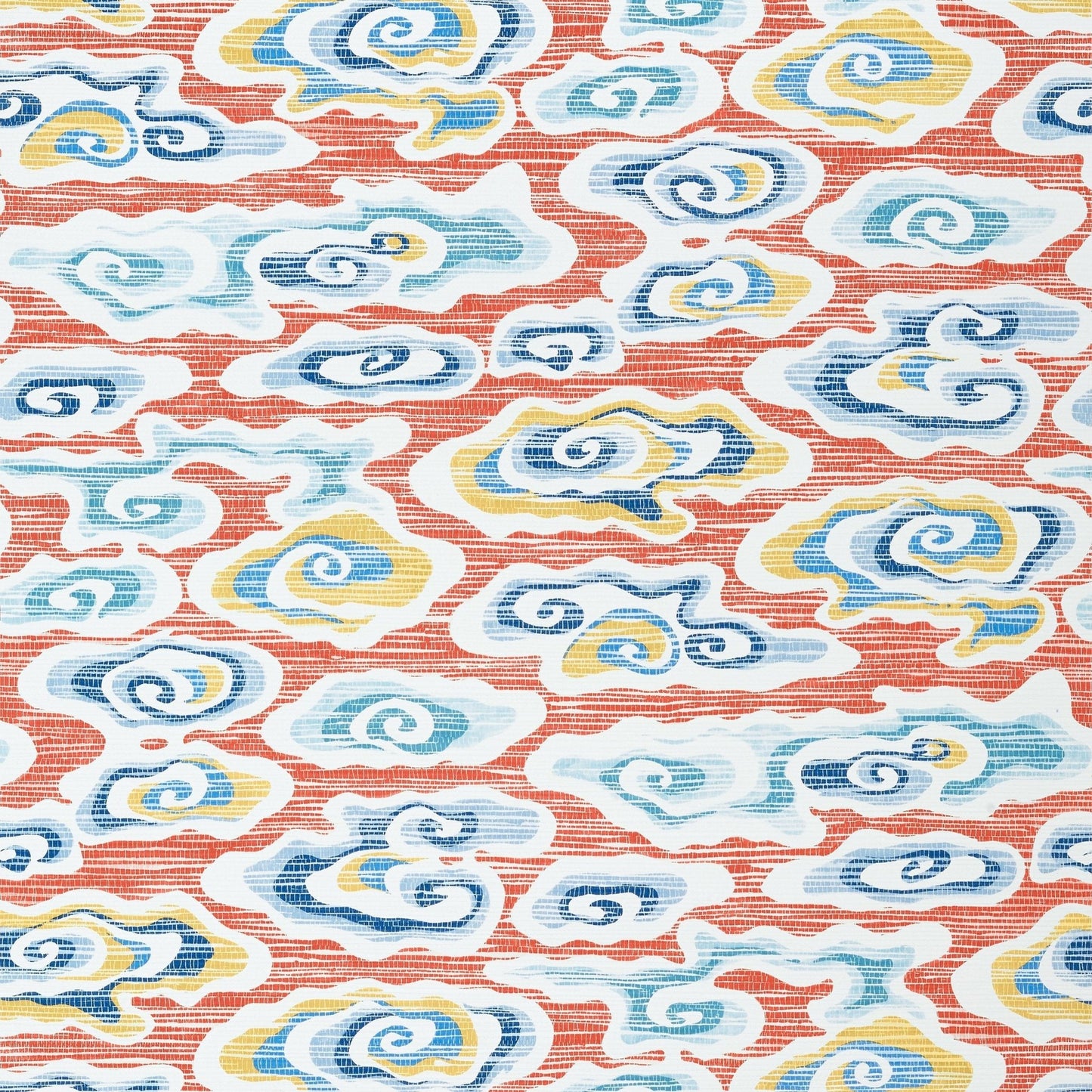 Clear Clouds Wallpaper - Coral - Thibaut - T13320 - Premier Wallcovering