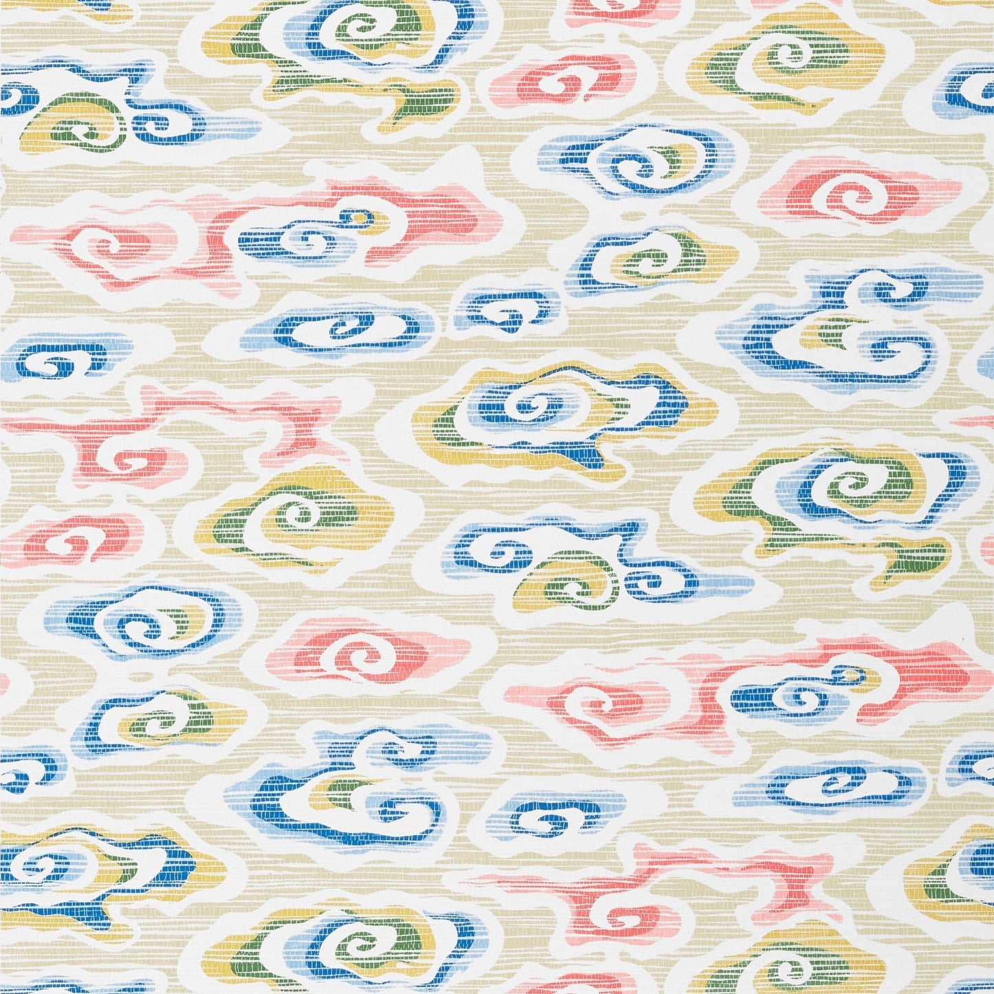 Clear Clouds Wallpaper - Multi - Thibaut - T13319 - Premier Wallcovering