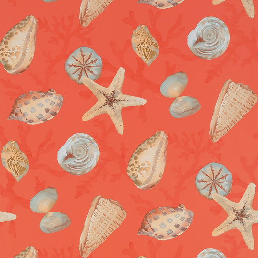 Clearwater Wallpaper - Coral - Thibaut - T5761 - Premier Wallcovering
