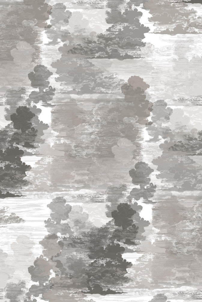 Cloud Toile Wallpaper - Grey - Timorous Beasties - TB/CTOIL/MICA/02 - Premier Wallcovering