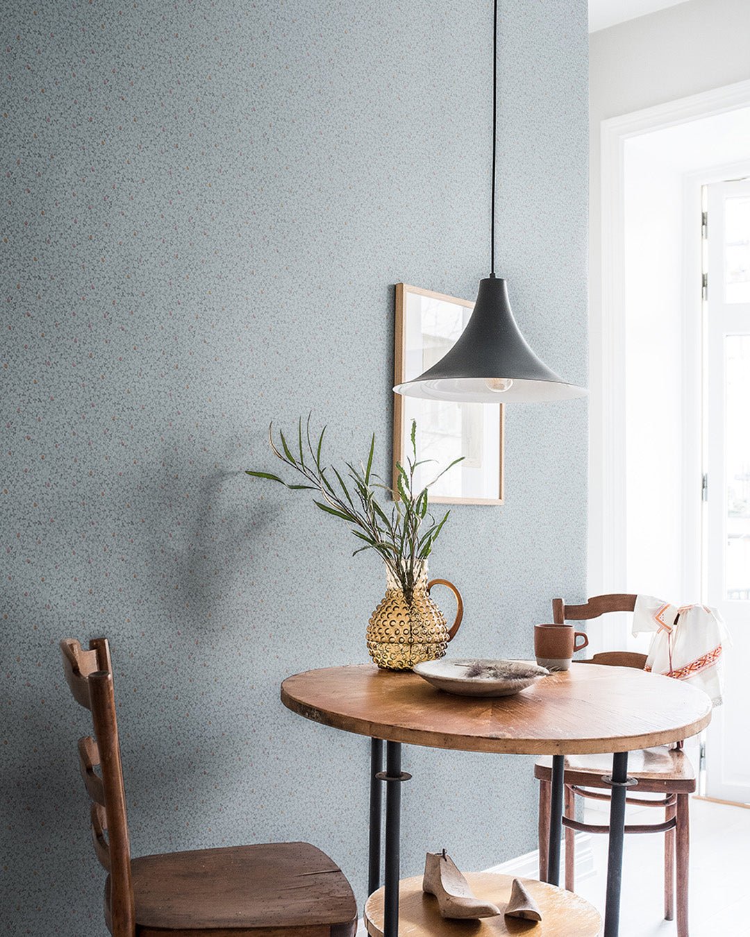 Clover Wallpaper - Blue - Midbec - 28011 - Premier Wallcovering