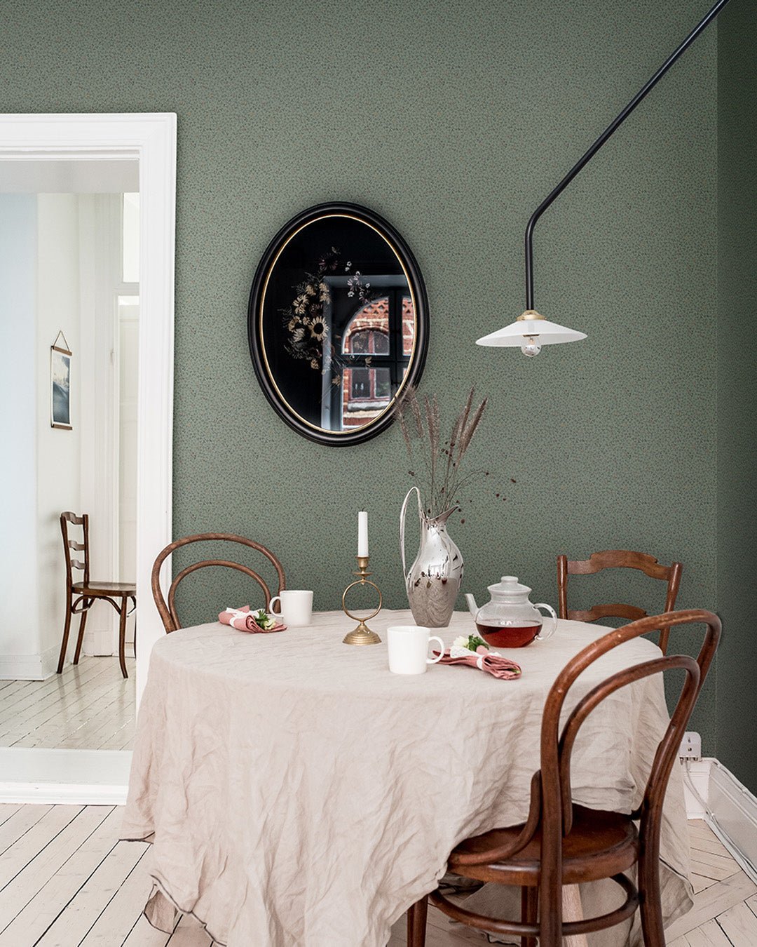 Clover Wallpaper - Green - Midbec - 28013 - Premier Wallcovering