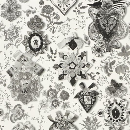 Cocarde Wallpaper - Lys - Christian Lacroix - PCL694/05 - Premier Wallcovering