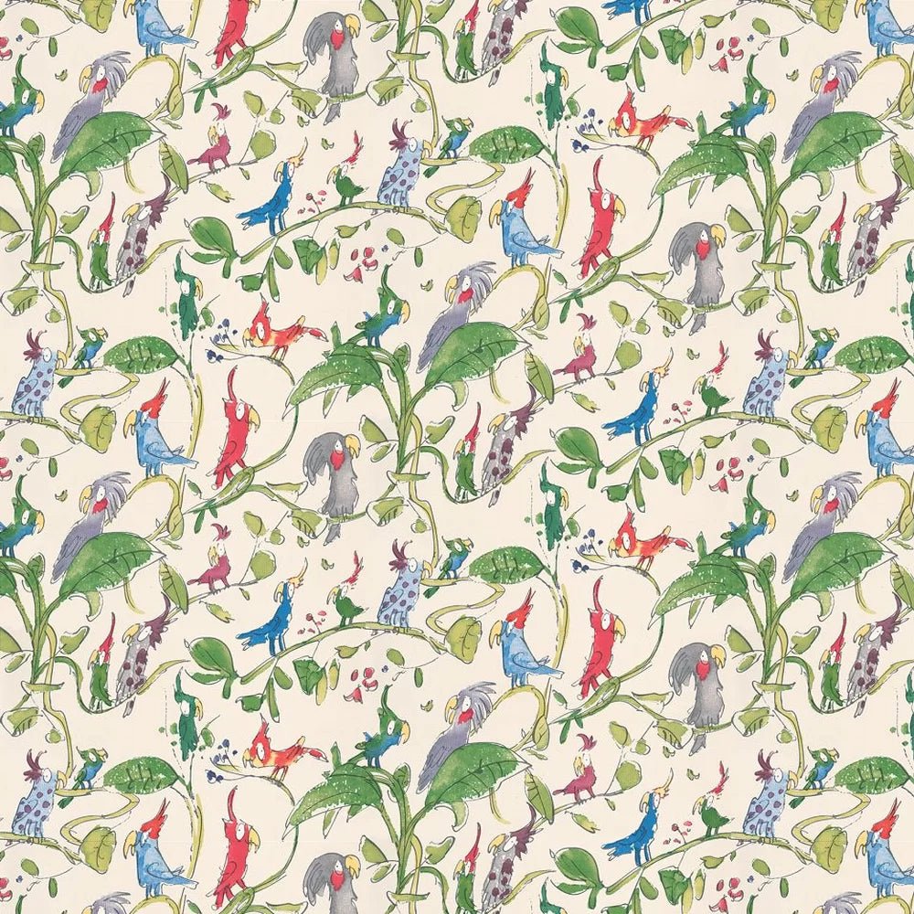 Cockatoos Wallpaper - Green - Osborne & Little - W6060-01 - Premier Wallcovering