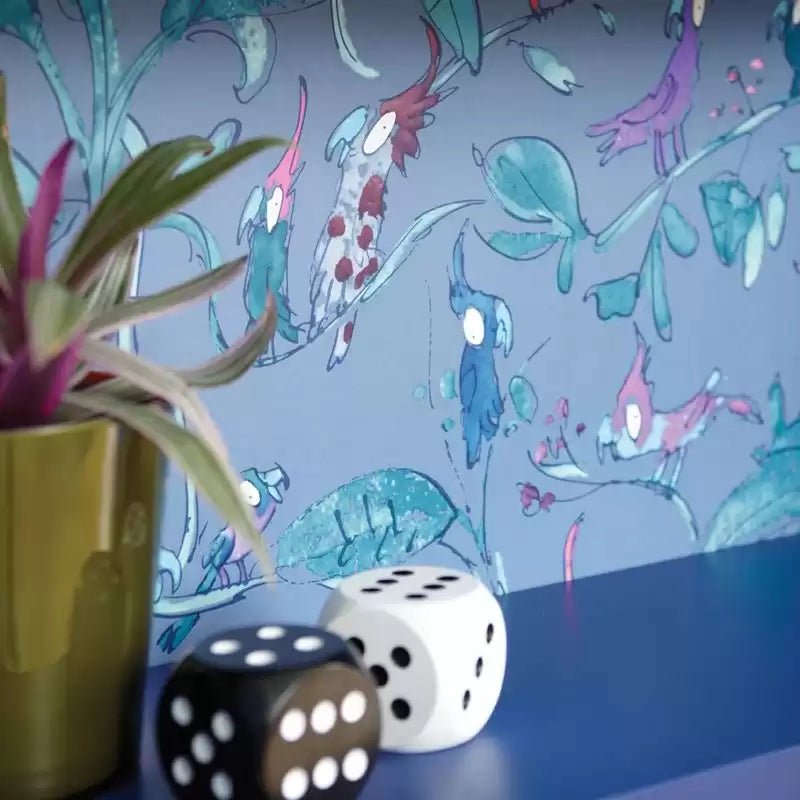 Cockatoos Wallpaper - Green - Osborne & Little - W6060-01 - Premier Wallcovering