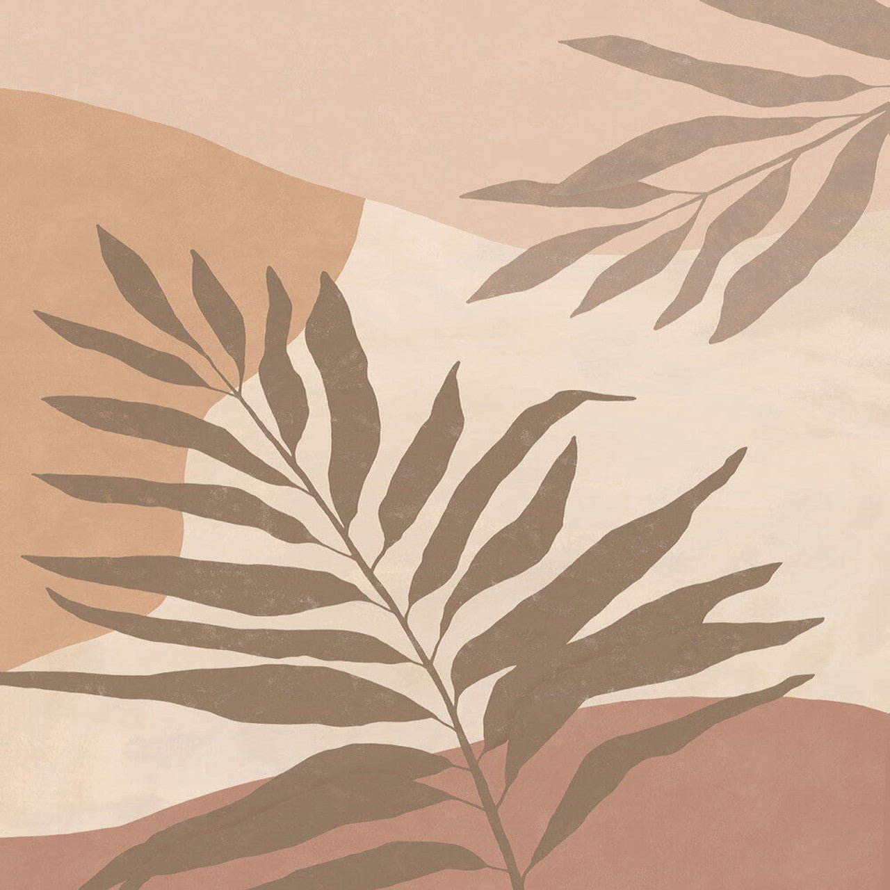Collage Leaf Twist Mural Wallpaper - Terracotta - Eijffinger - 318072 - Premier Wallcovering