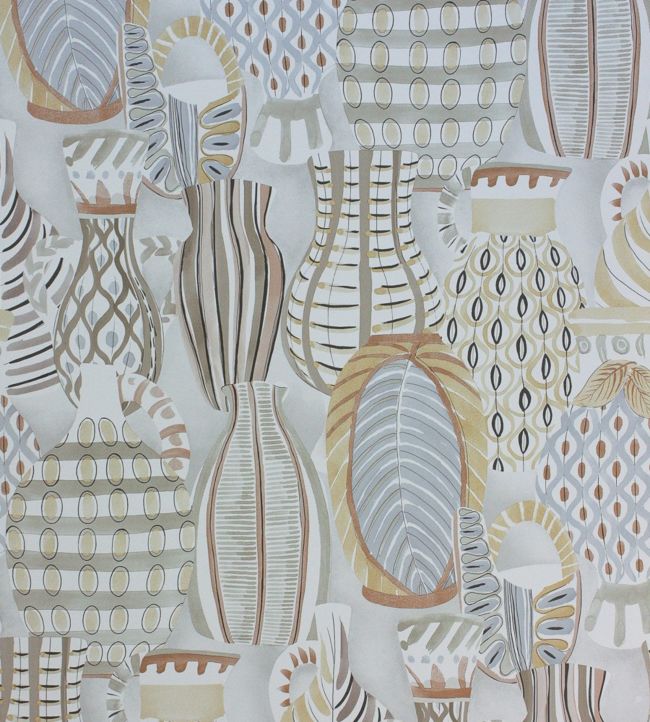 Collioure Wallpaper - Taupe/Gold - Nina Campbell - NCW4300 - 02 - Premier Wallcovering