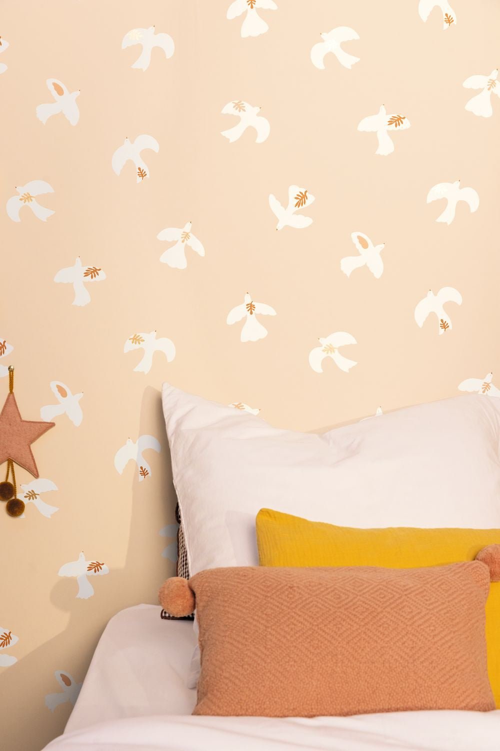 Colombe Wallpaper - Rose Blanc - Caselio - 104504015 - Premier Wallcovering